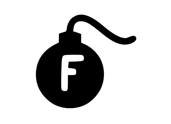 Big Comic Bomb Mono F: Graphics for Crafts & Branding