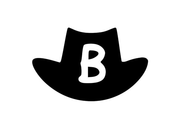 Cowboy Hat with Playful Mono B: Graphics for Crafts