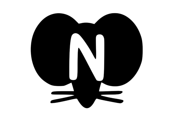 Cute Cartoon Mouse with Mono N: Graphics & Crafts Review