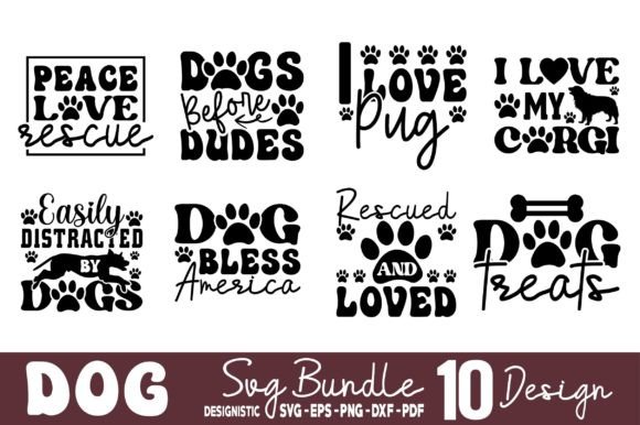 Dog SVG Bundle: Graphics for Crafts & Editorial Design