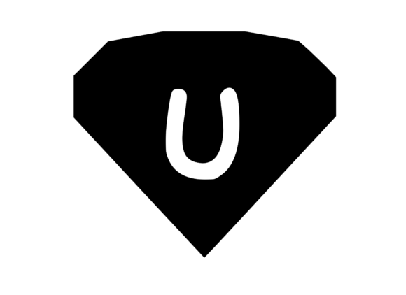 Expensive Gem Stone Diamond Mono U Graphics & Crafts