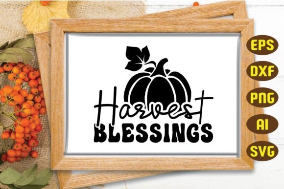 Harvest Blessings SVG: Graphics for Editorial Crafts
