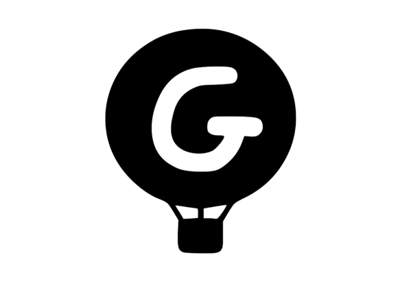 Hot Air Balloon Mono G: Graphics for Crafts & Web