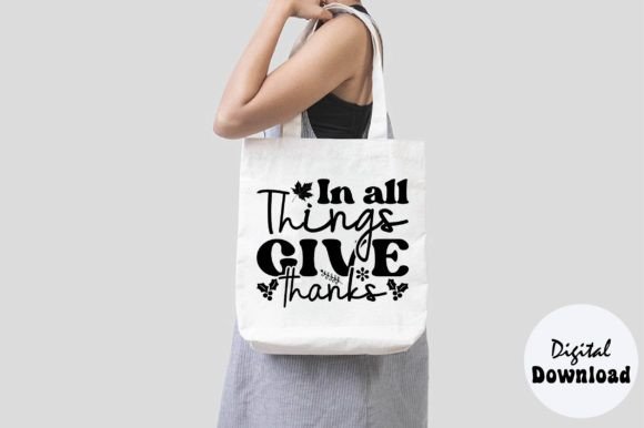 In All Things Give Thanks SVG: Fall Graphics for Crafts