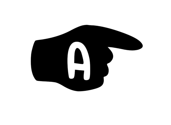 Pointing Hand with Playful Mono: Graphics for Crafts