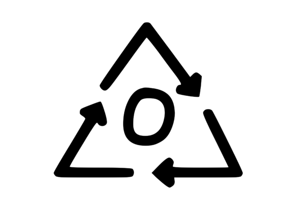Recycle Symbol with Playful Mono O Review