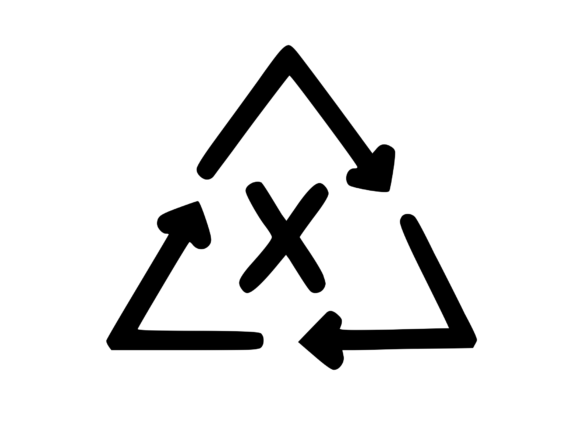 Recycle Symbol with Playful Mono X: Graphics & Crafts Review