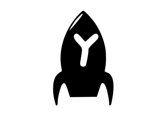 Space Rocket with Playful Mono Y: Graphics for Crafts